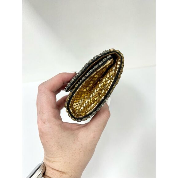 Deepa Gurnani Grommet Clutch Metallic - Picture 4 of 8